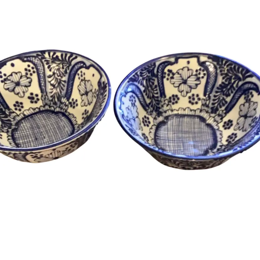 Mexico Signed blue Bowls Lead Free As IS