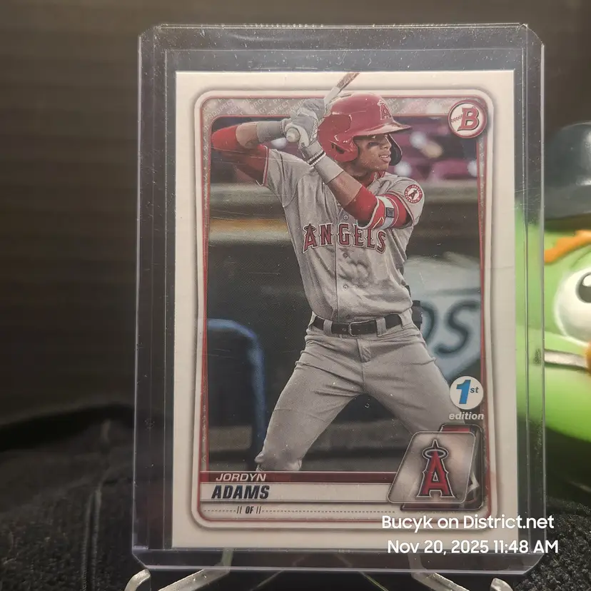 2020 Bowman 1st Edition - Jordyn Adams Los Angeles Angels