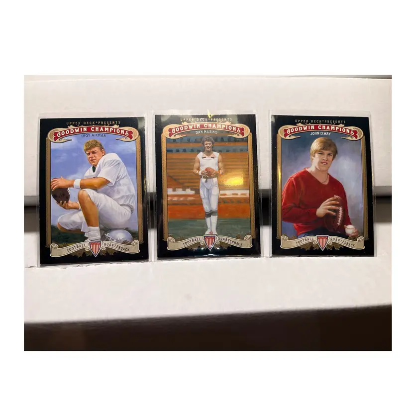 Troy Aikman, Dan Marino, John Elway Goodwin Champions Cowboys Dolphins Broncos
