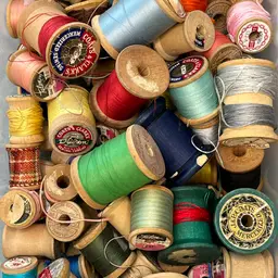 01: Choice Of 5 Wooden Thread Spools