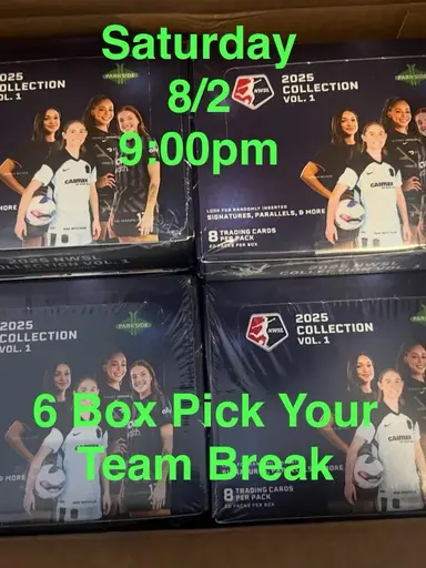 2025 Parkside NWSL Vol 1 - 6 Box PYT Break