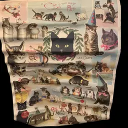 Vintage Cat Poster 26 X 19 1/2 Inches