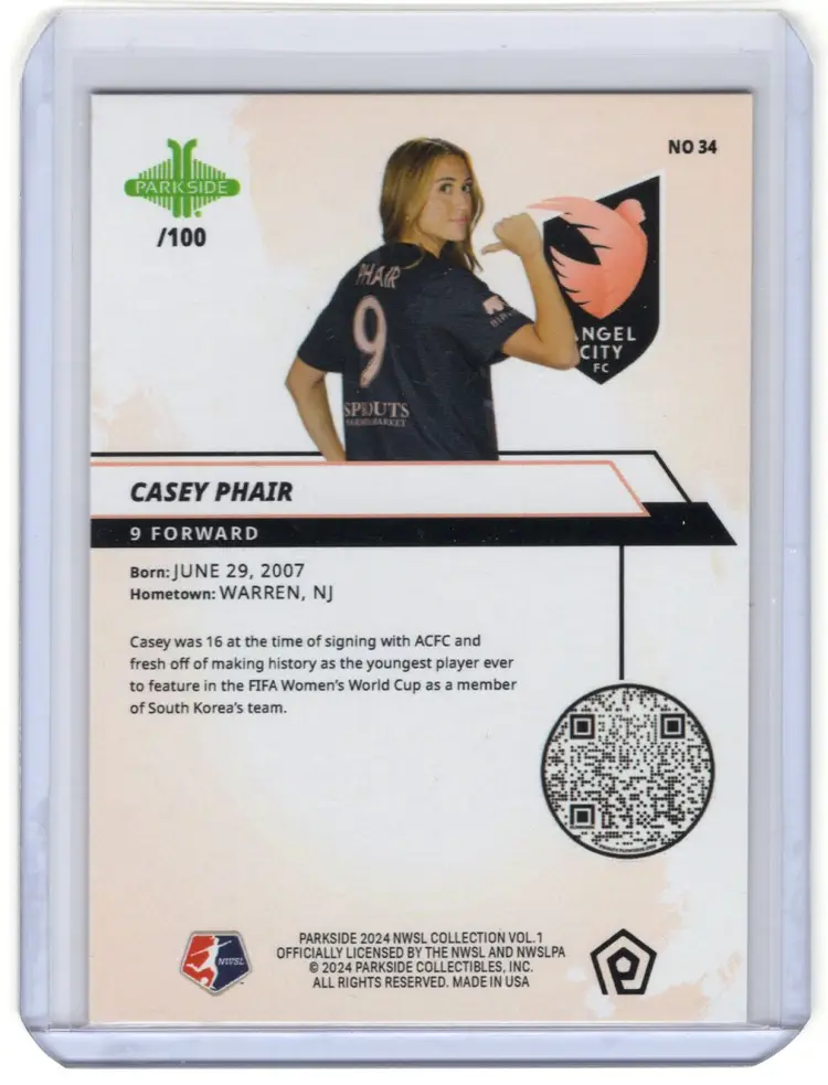 2024 Parkside Vol 1 Casey Phair Shimmer /100