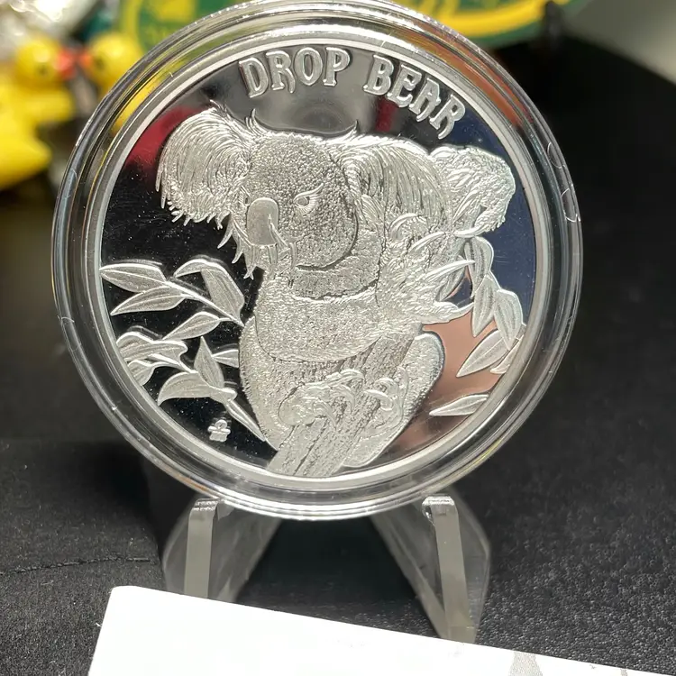 Cryptid Creatures Drop Bear Proof 1 oz Silver Round - Rogue's Island Mint