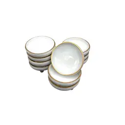 10pc ANTIQUE SALT CELLARS 
By O & E. G. Royal Austria Bohemia 
Oscar and Edgar Gutherz Manufacturerers Bohemia Limoges, France