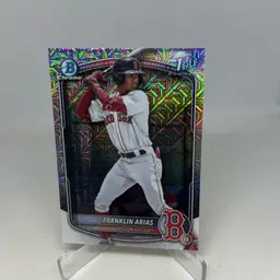 Franklin Arias 2025 Bowman Chrome Mega Box Mojo Refractor 1st Red Sox BCP-67