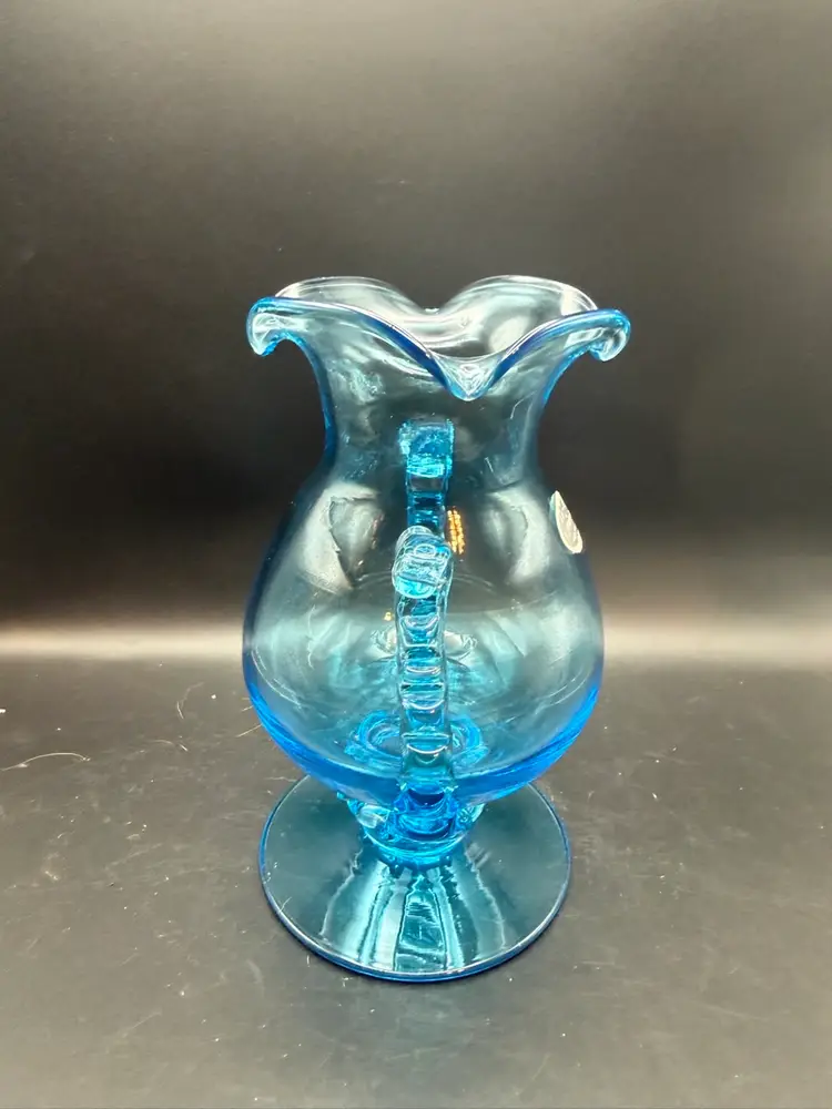 1940s MCM Rigareed Aqua Vase