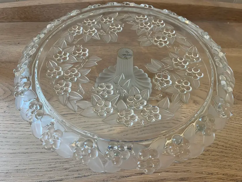 Mikasa Glass Pedestal Cake Stand