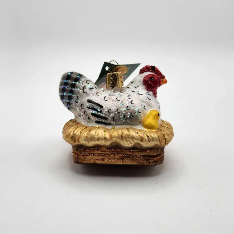 Hen on  Nest Ornament