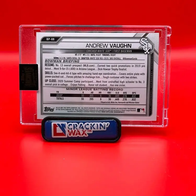 Andrew Vaughn 2022 Topps Signature Series Auto 26/37 2021 Bowman Chicago White Sox