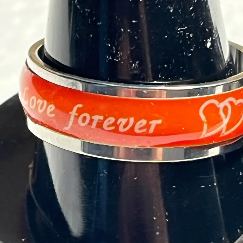 Stainless Steel Ring As Pictured Size 10