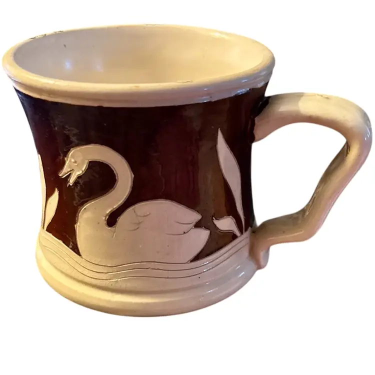Marked Germany 2015 Ceramic Swan Mug