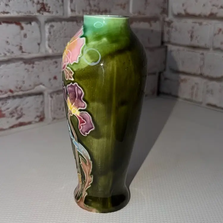 Vintage Art Nouveau Majolica Vase