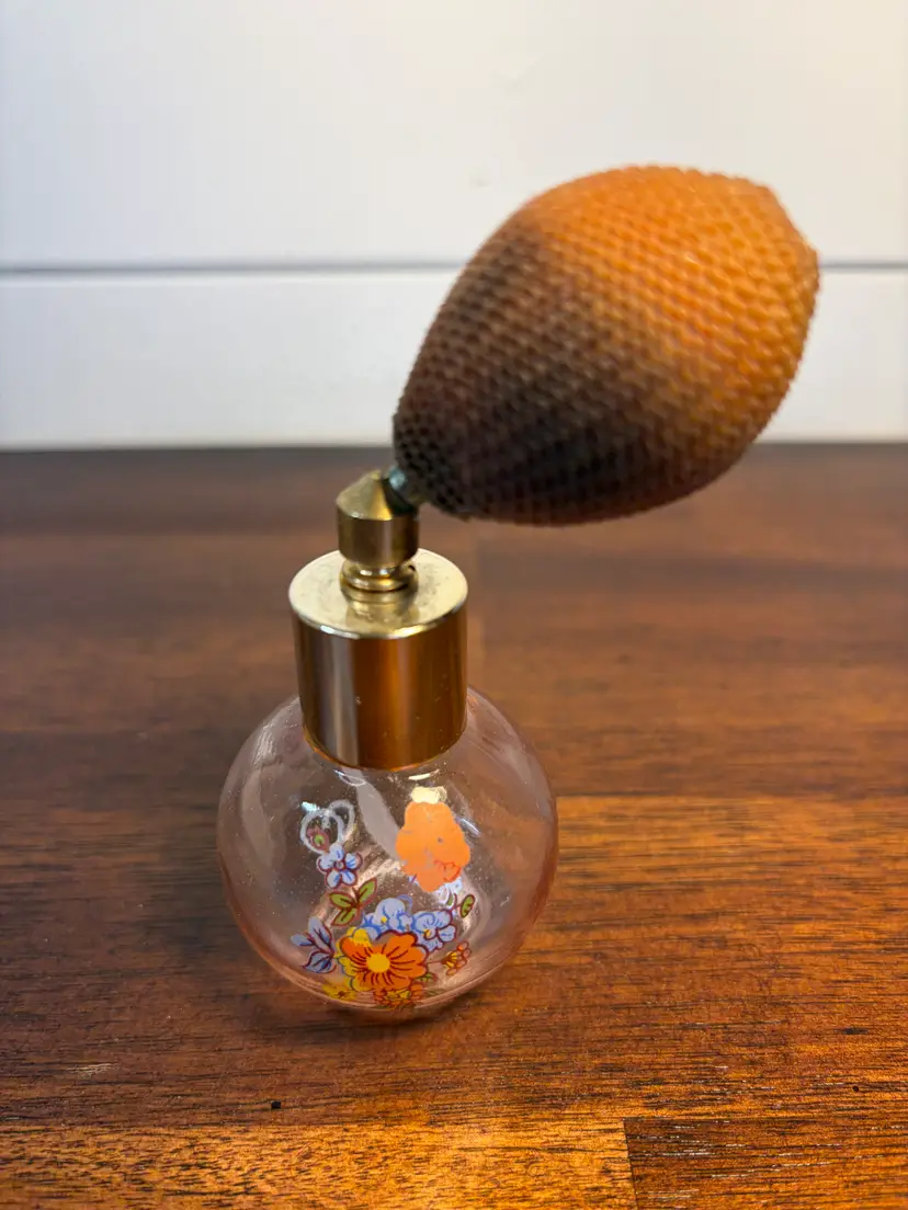 Vintage Floral Perfume Atomizer