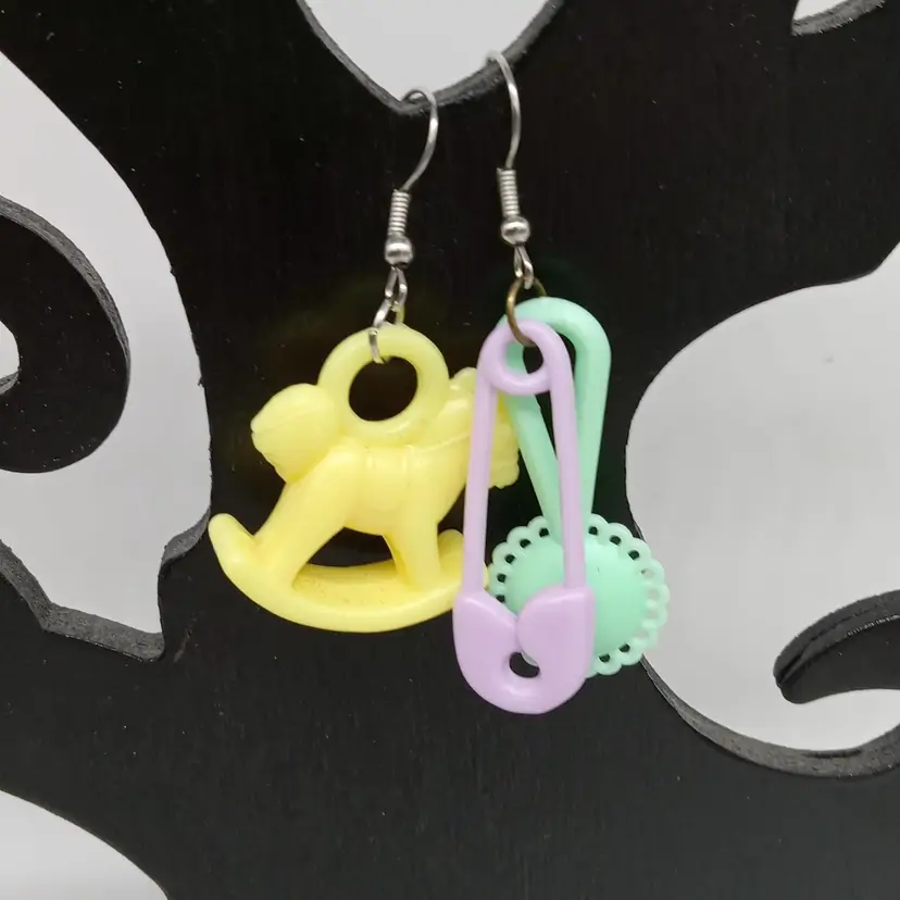 Mismatched Pastel Earrings