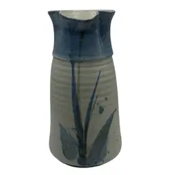 Vintage Studio Art Pottery Stoneware Pitcher, 10” Tall