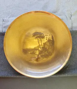 Royal Vistas Ware Vintage Dinner Collector's Plate Amalfi Italy Design Early 1900s