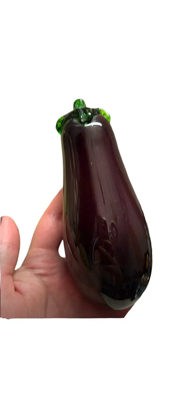 Blown Glass Eggplant