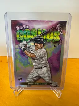 Jasson Domínguez 2024 Topps Cosmic Chrome Into The Cosmos Rookie Card - New York Yankees