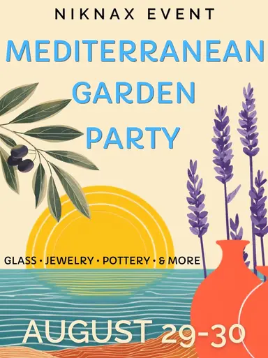 Medeteranian Garden Part With Monica’s Poured Art