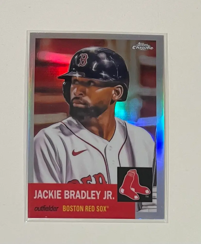 Jackie Bradley Jr. Platinum Anniversary Refractor Boston Red Sox
