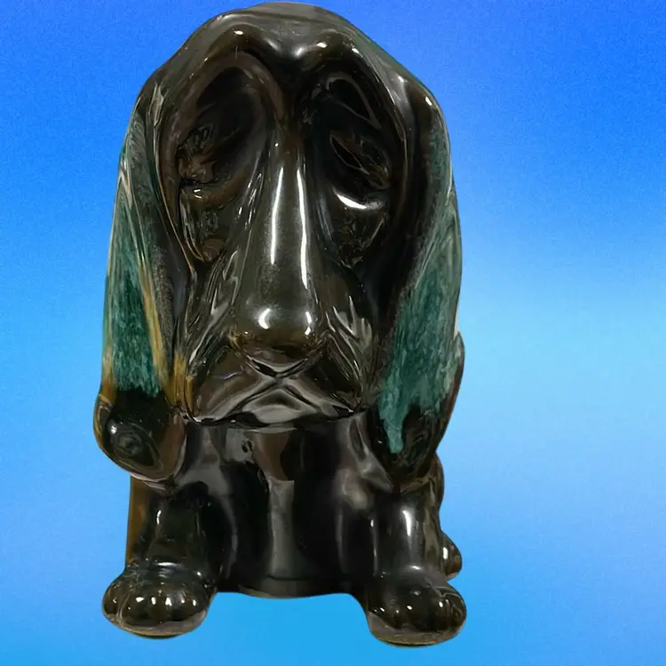 Vintage Canuck(Canada) Pottery Bassett Hound Bank