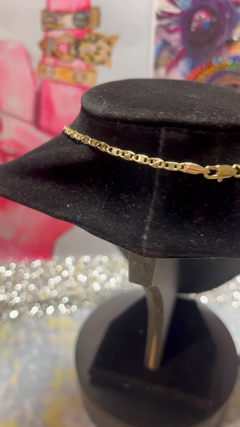 24” 3mm Diamond-Cut Mariner Link Necklace