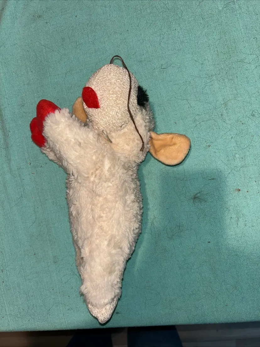 Lambchop Squeaky Plush Stuffed Animal 12” Pet Dog Toy Squeaker Doll