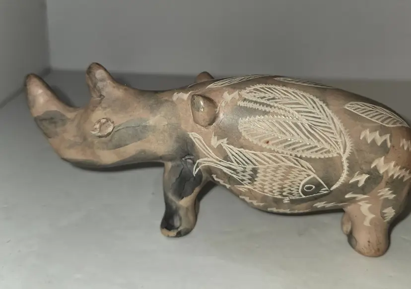 Hand Carved Polished rhinoceros