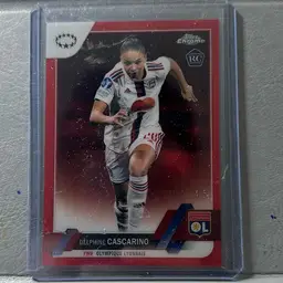 2022-23 Topps Women's Chrome Delphine Cascarino Red 4/5 OL San Diego Wave RC