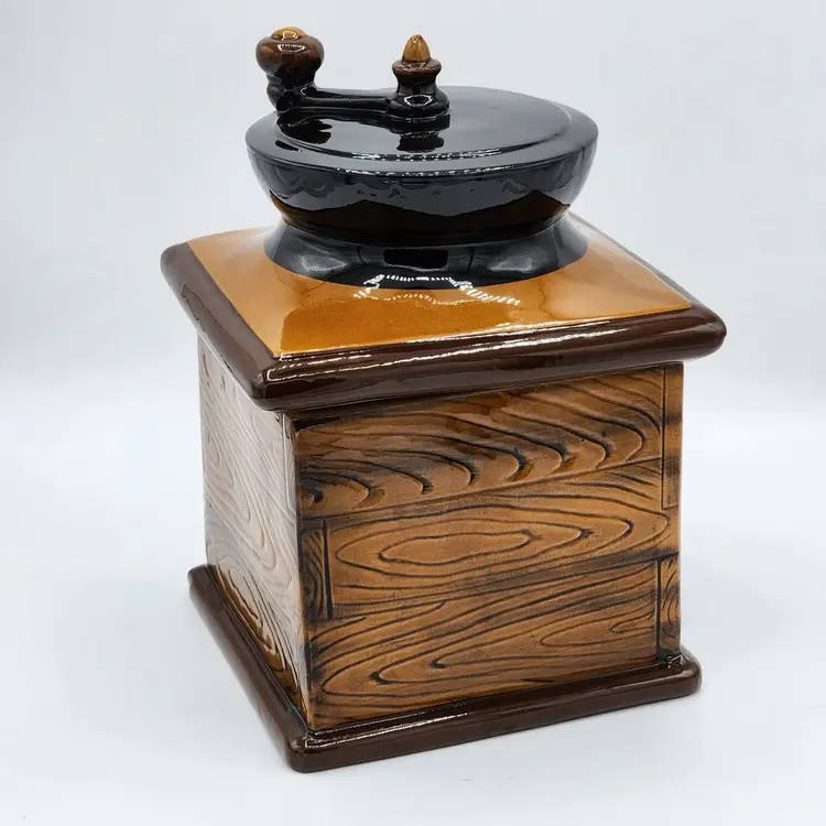 Vintage 1960 Coffee Grinder Cookie Jar, Made in Japan, Mid Century, Coffee Lover