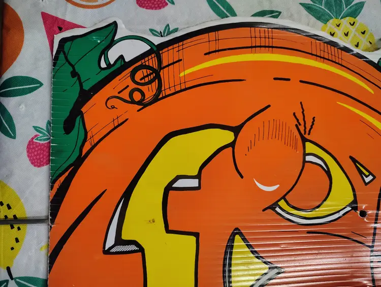 1990's Vintage Ghost Pumpkin Trick or Treat Halloween Sign Yard Art Party Decor