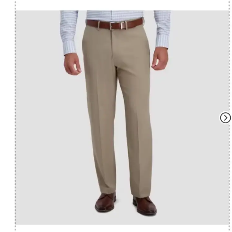 New Men’s Haggar Premium Stretch Classic Fit Dress Pants 36Wx30L