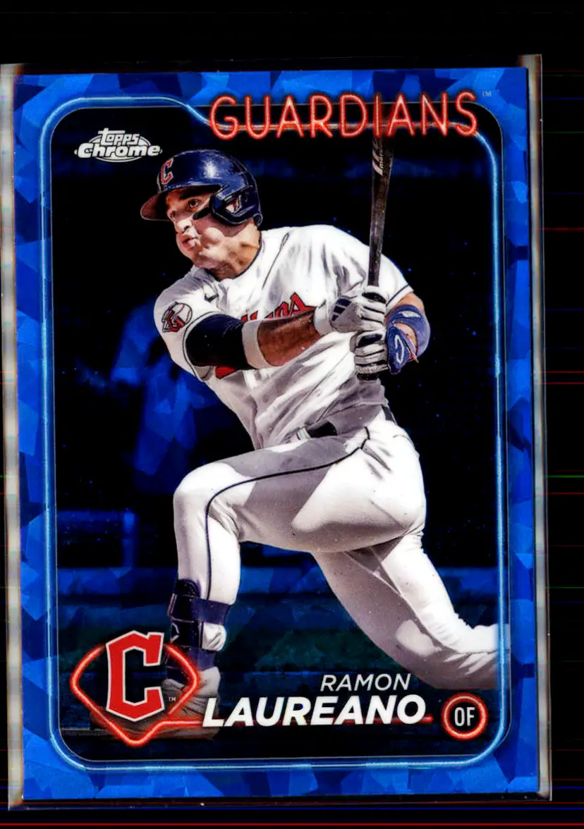 Ramon Laureano 2024 Topps Chrome Sapphire Sapphire #645 - (2) - Cleveland Guardians