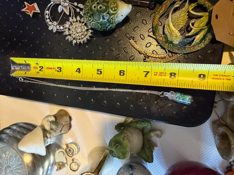 Necklace With A Hanging Pendant