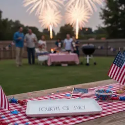 Rae Dunn Fourth Of July Large Platter Serve Wars