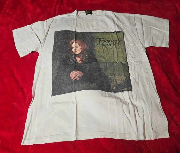 Vintage 1994 Bonnie Raitt Tour Short Sleeve T-shirt Size XL