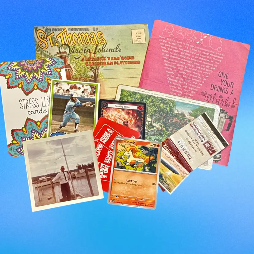 #3 Vintage/Antique Junk Journal Craft Ephemera Lot