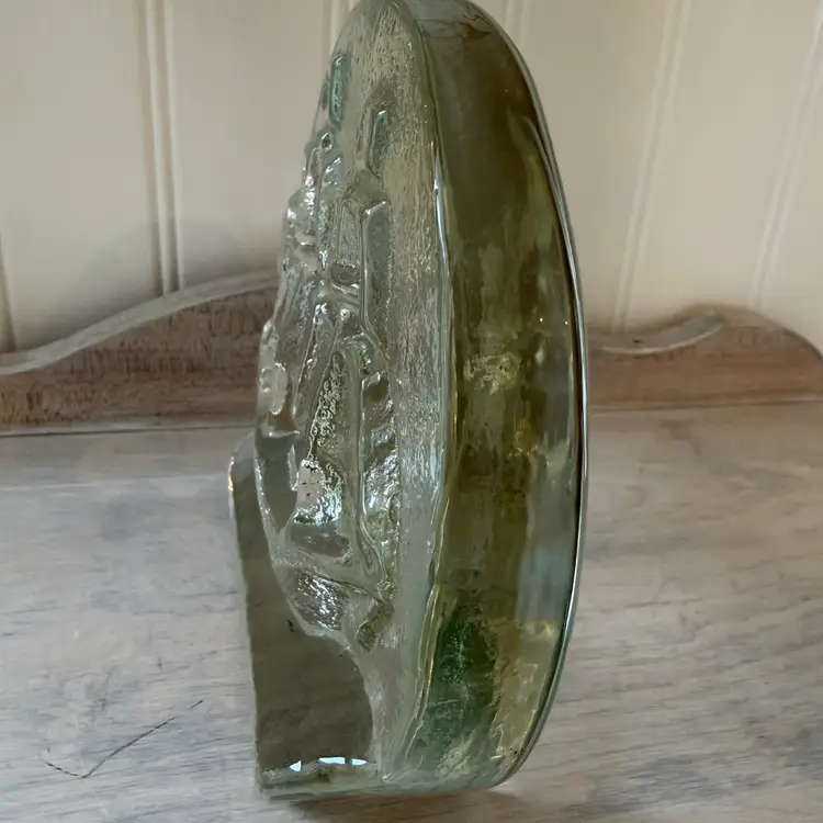 Pilgrim Glass Company sailing ship bookend