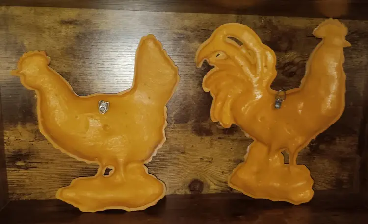 1970s Homco Hen and Rooster Wall Hangings