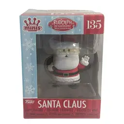 Funko Minis Rudolph the Red-Nosed Reindeer Santa Claus Mini Vinyl Figure #135, 2023 Christmas