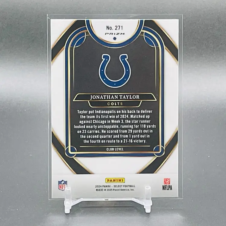 Jonathan Taylor 2024 Select Zebra SP - Indianapolis Colts