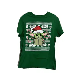 Star Wars Women's Green Christmas Baby Yoda Grogu T-Shirt Size 3X