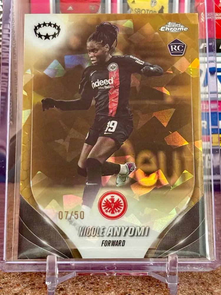 Nicole Anyomi 2023-24 Topps Chrome Sapphire Gold /50 #44 Eintracht Frankfurt Germany