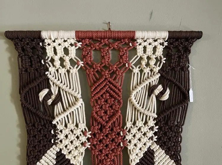 Vintage Macrame Wall Hanging Handmade