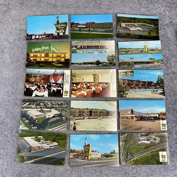 Vintage Postcard Holiday Inn Hotel Lot of 15 Photographs Standard Coast To Coast