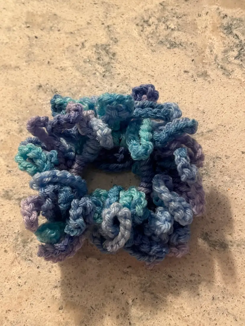 Hand Crocheted Hair Scrunchie
