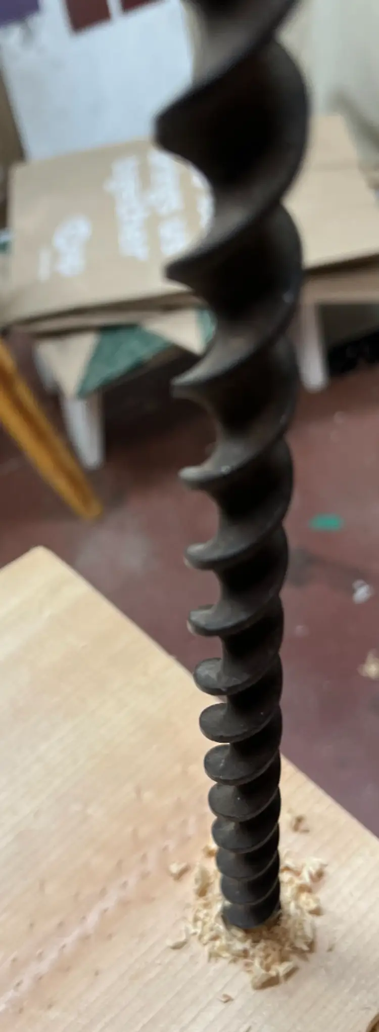 3/4" auger bit, 17 inches long