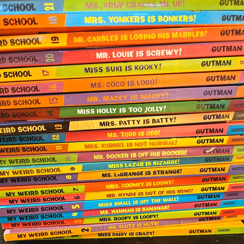 21 Pc. Collection of My Weird School Chapter Books by author Dan Gutman