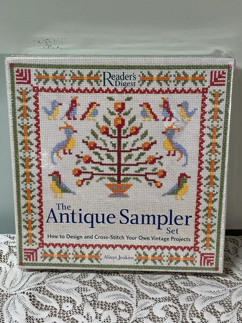 The Antique Sampler Set-Readers Digest- Alison Jenkins